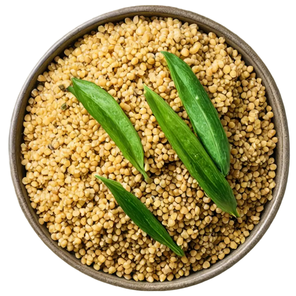 Enhance-Your-Culinary-Content-with-Vibrant-PNG-Image-of-Pearl-Barley-Kasha-Groat-Couscous