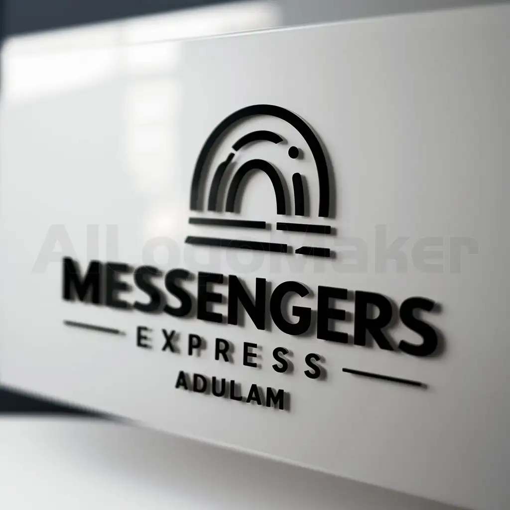 a logo design,with the text "Messengers express adulam", main symbol:Cueva,Moderate,clear background