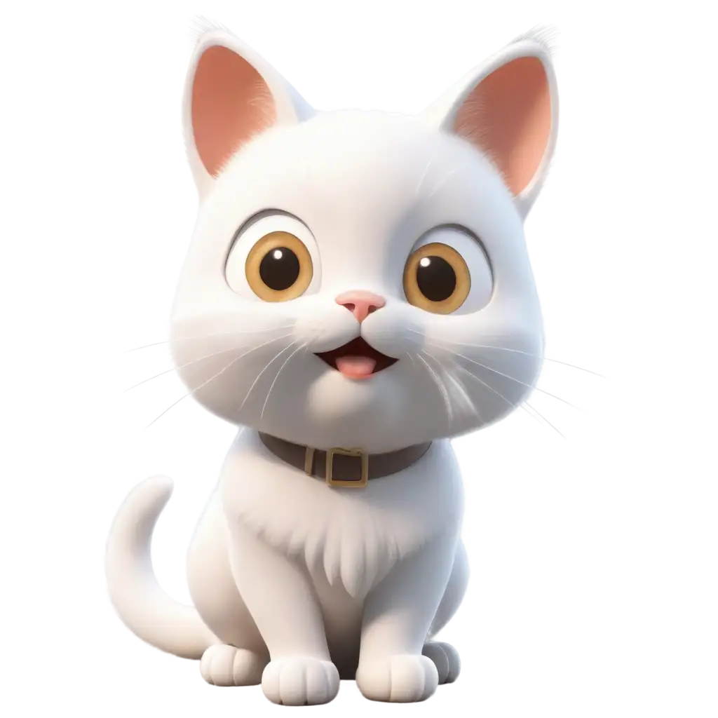Cute-White-Cat-in-Anime-3D-HighQuality-PNG-Image-for-Online-Content