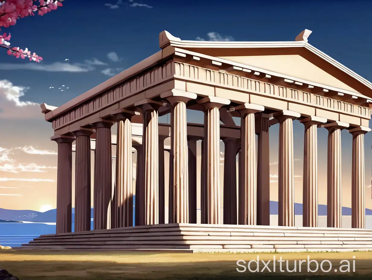Anime-Greek-Temple-Landscape-Wallpaper-without-People