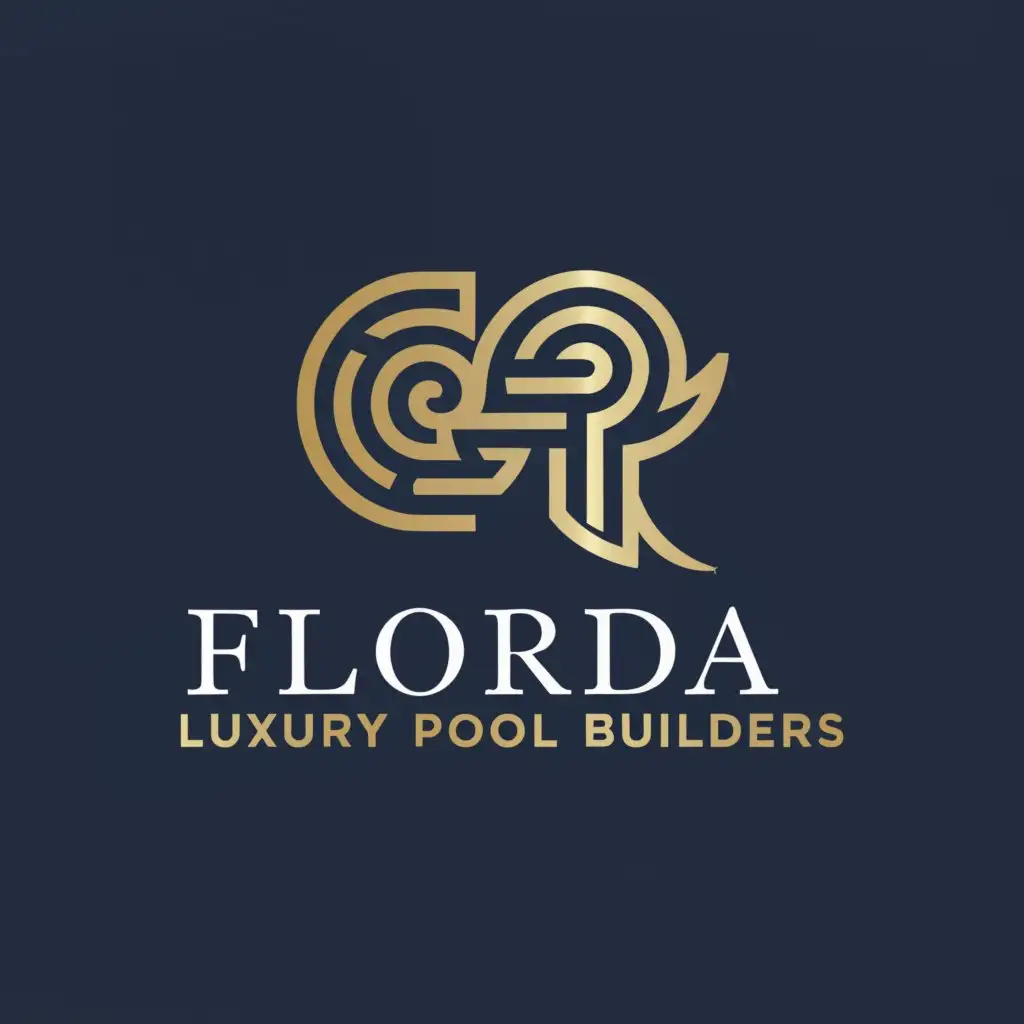LOGO-Design-for-Florida-Luxury-Pool-Builders-Professional-Creative-and-Trustworthy-Emblem-of-Excellence