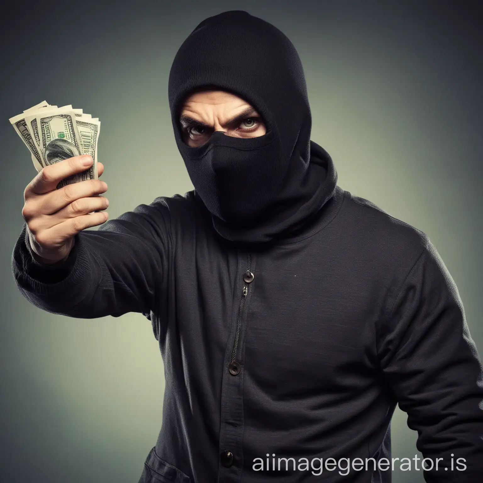 Robber 1: Hand over the cash, and nobody gets hurt!