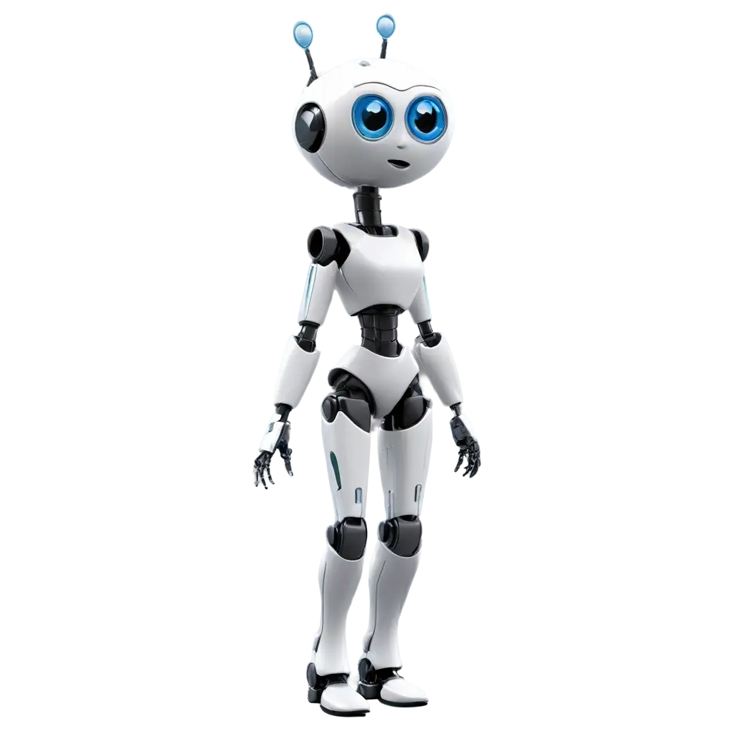 HighQuality-PNG-Cartoon-Illustration-Standing-Female-Robot-with-Human-Features