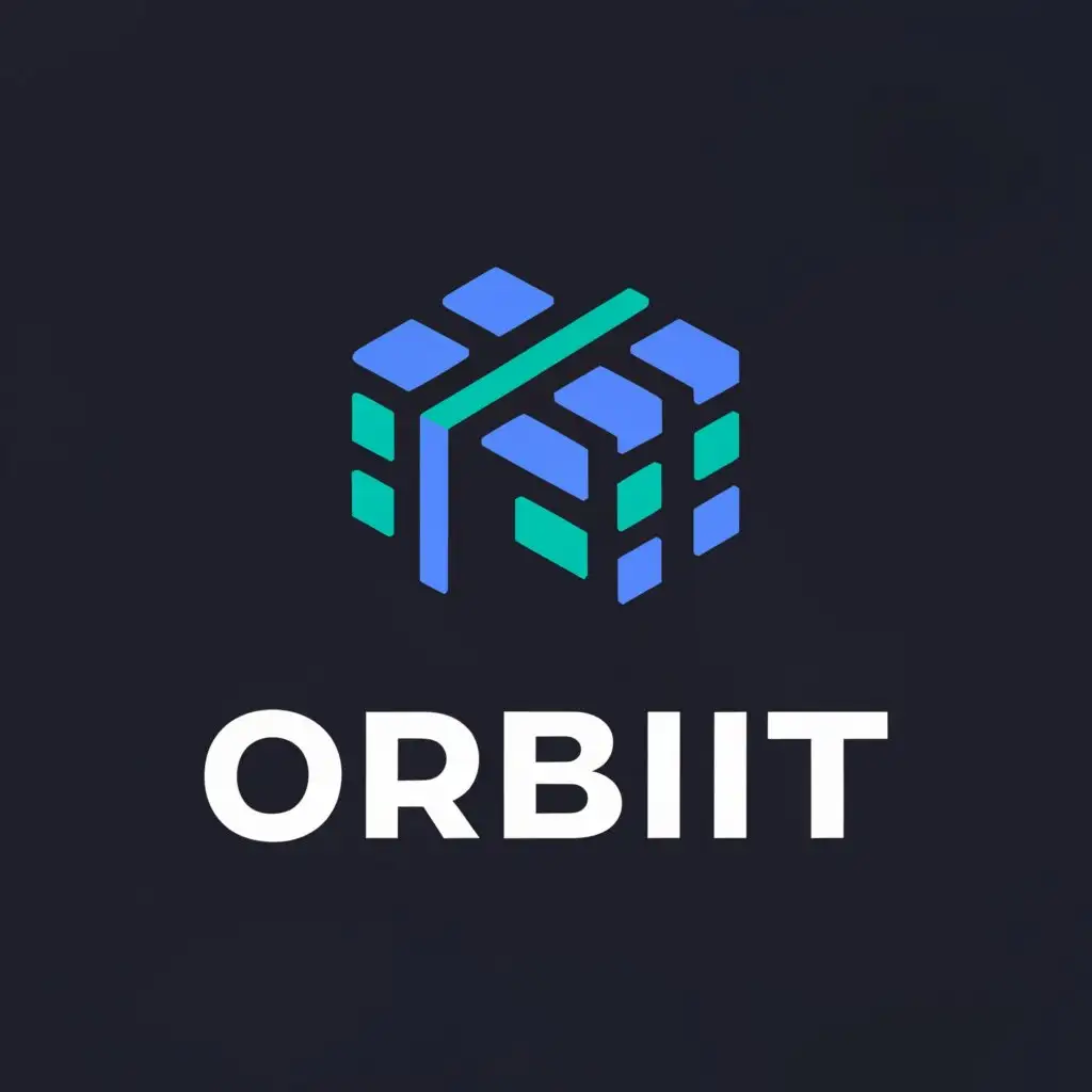 a logo design,with the text "Orbit", main symbol:warehouse,Minimalistic,be used in Technology industry,clear background