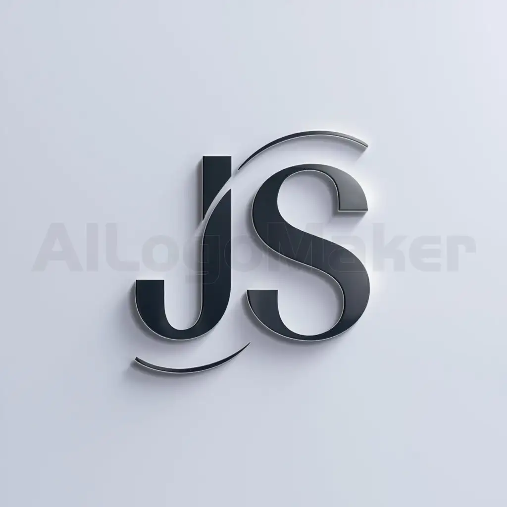a logo design,with the text "Jesús Solutions", main symbol:J S,Minimalistic,be used in Internet industry,clear background