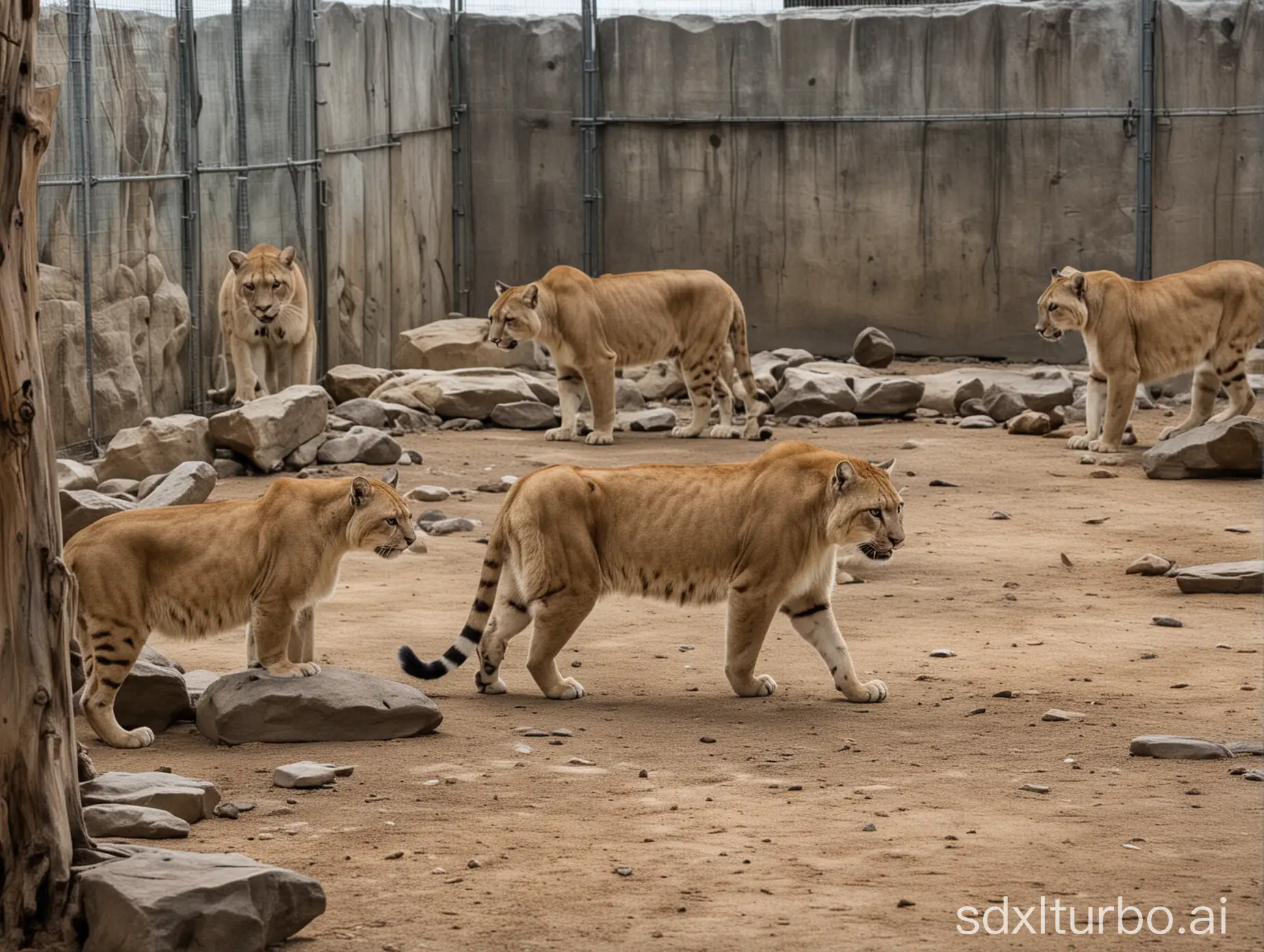 Sabertooth-Cats-in-their-Enclosure-Fascinated-Visitors-at-the-Zoo