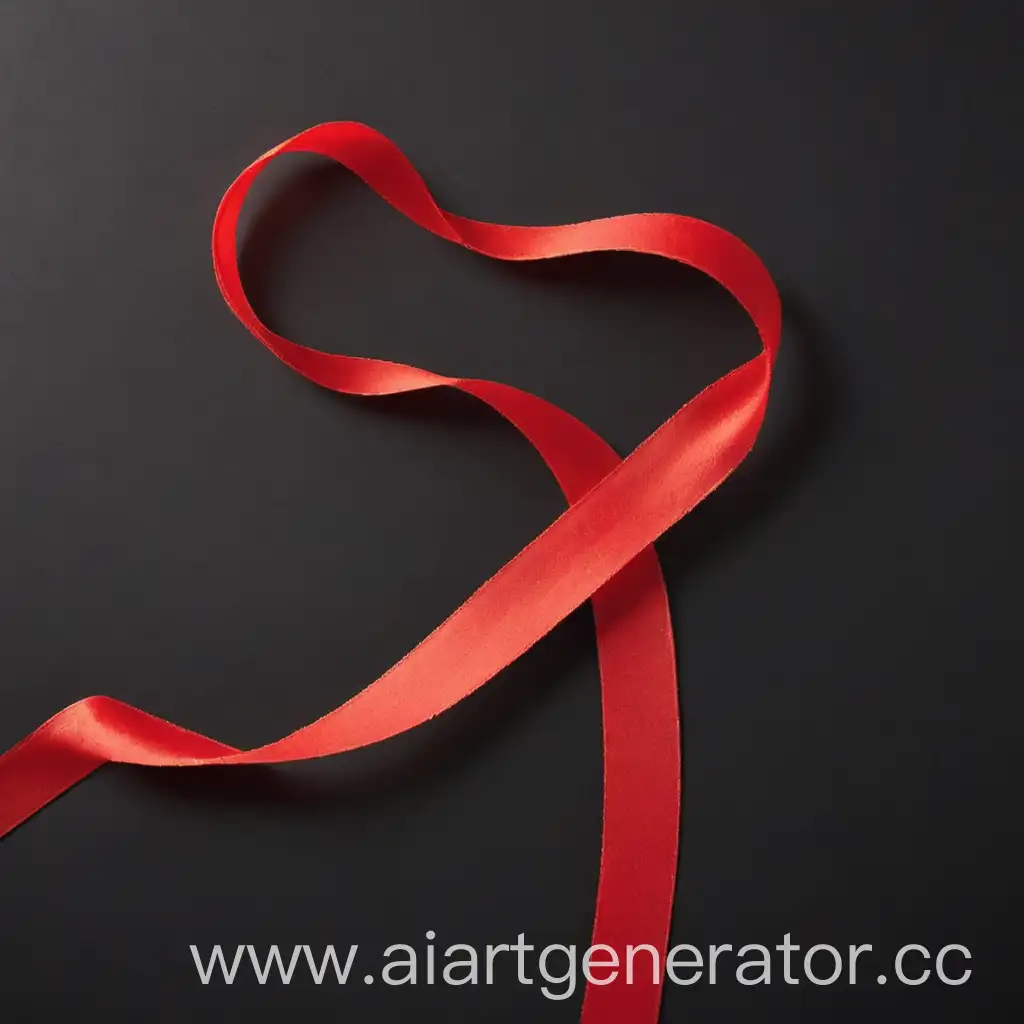 Vibrant-Red-Ribbon-Being-Cut-on-Dramatic-Black-Background