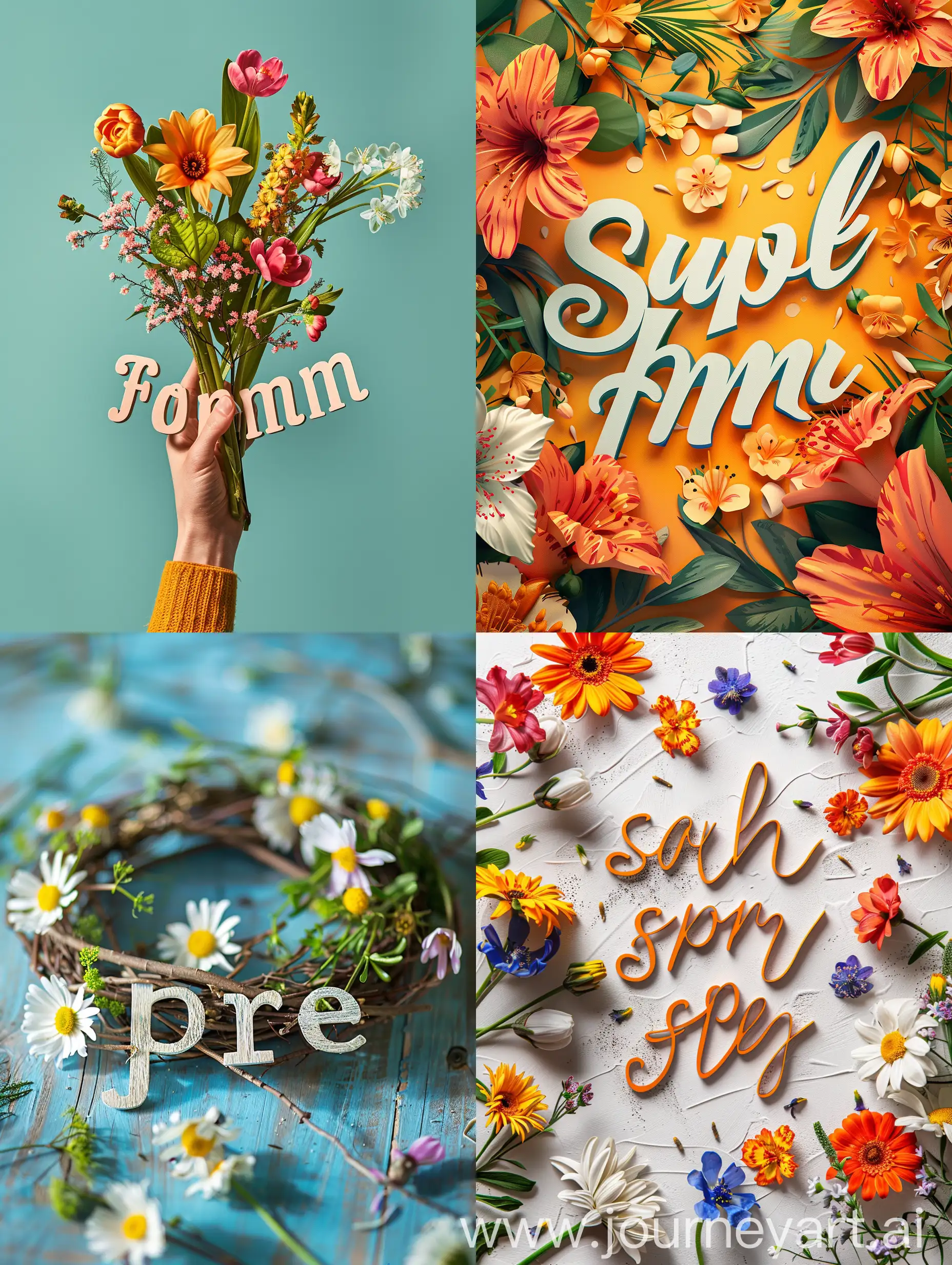 Spring-Flowers-Concept-Art-with-Text-Spring