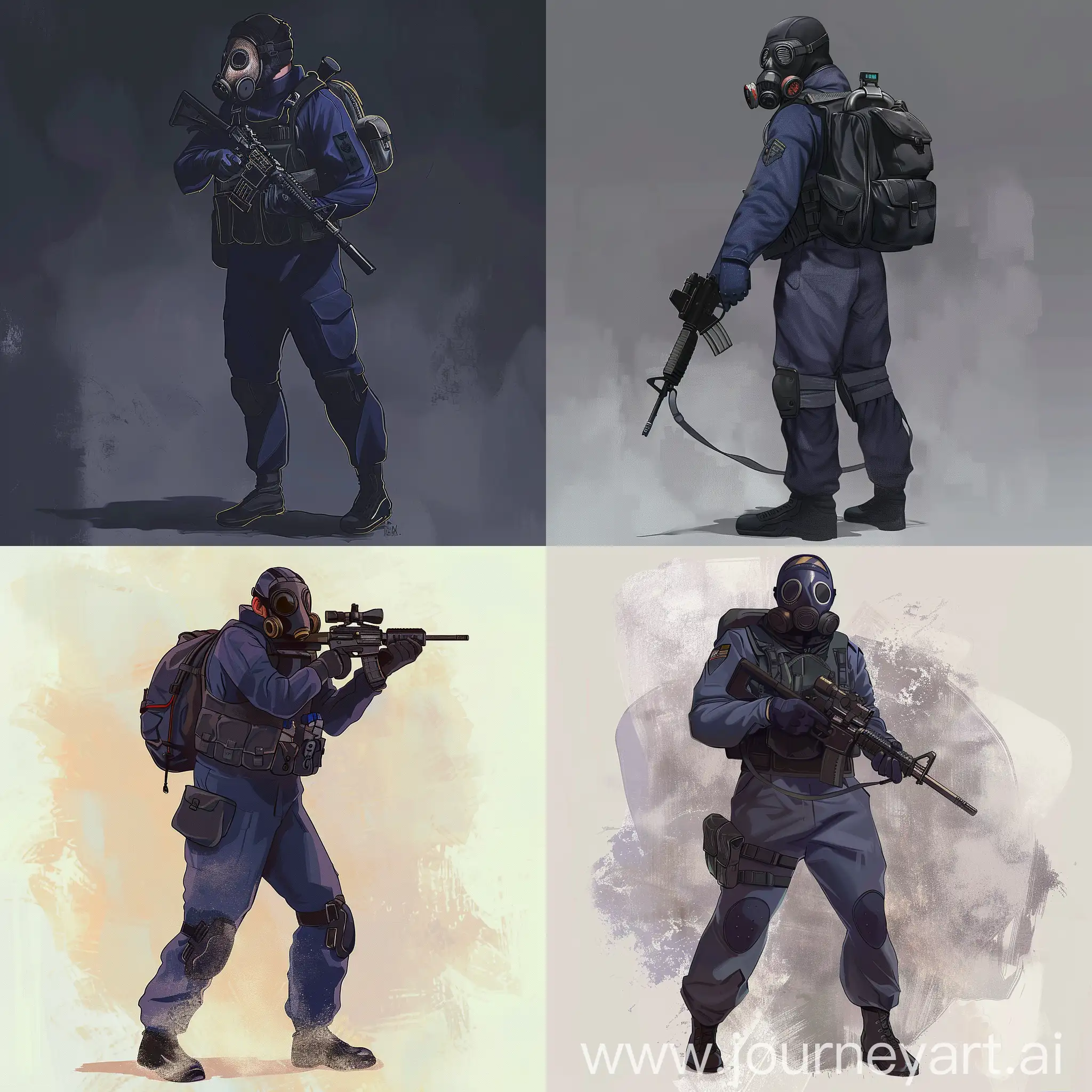 Military-Sniper-in-Dark-Purple-Hazmat-Suit-with-Sniper-Rifle