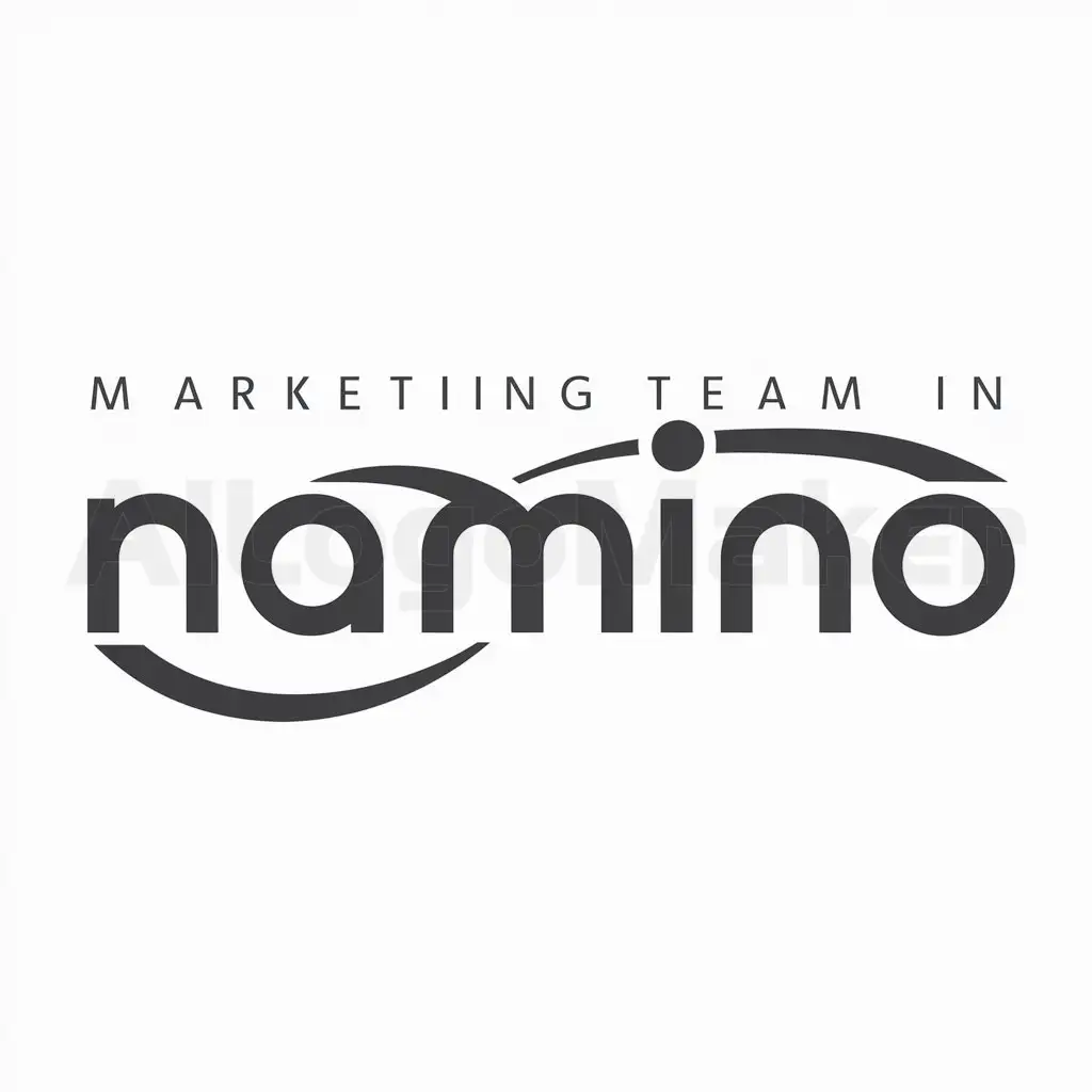 a logo design,with the text "MARKETING TEAM IN NAMINO", main symbol:NAMINO,Moderate,be used in Others industry,clear background