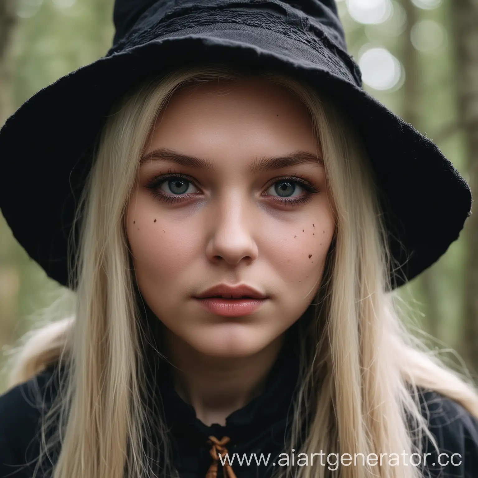girl Scandinavian witch face