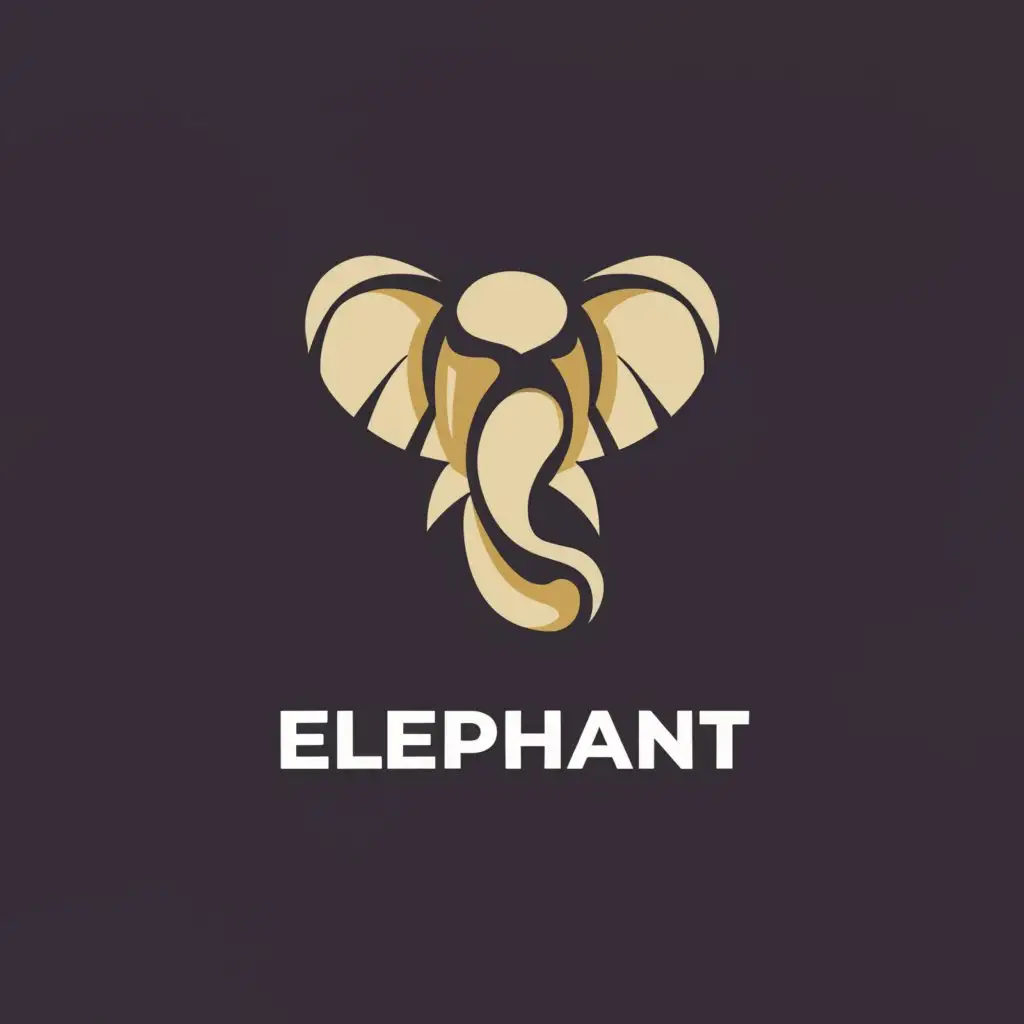 a logo design,with the text "elephant", main symbol:elephant,简约,be used in 体育健身 industry,clear background