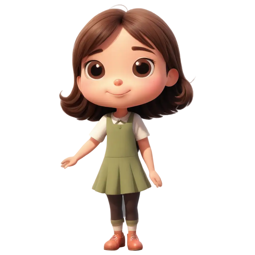 Adorable-Cartoon-Girl-PNG-Capturing-Charm-and-Clarity
