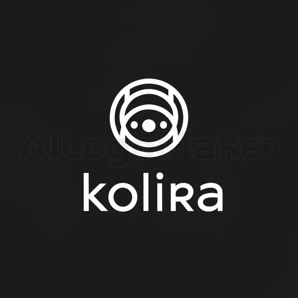 a logo design,with the text "kolira", main symbol:The alien is unusual,Minimalistic,be used in Internet industry,clear background