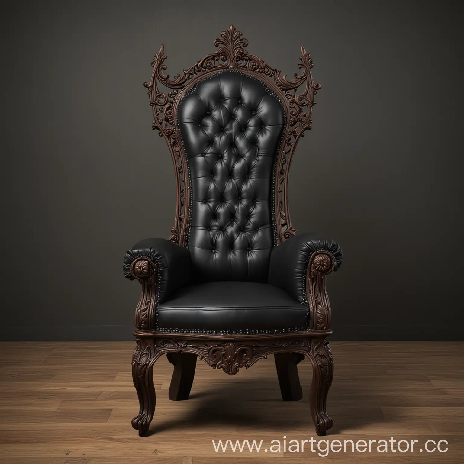 Elegant-Gothic-Chair-with-Intricate-Details-AI-Generated-Art