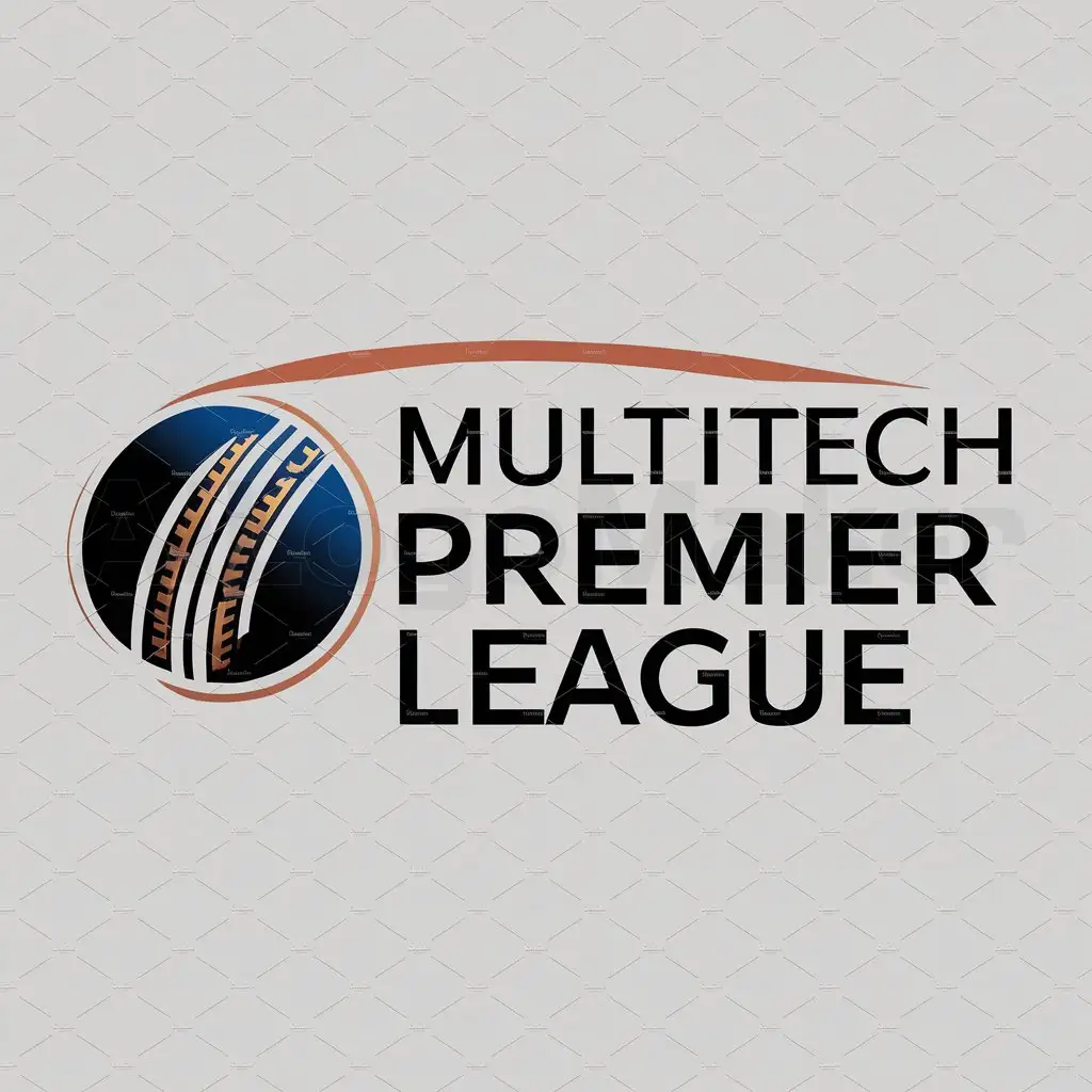 a logo design,with the text "Multitech Premier League", main symbol:Cricket,Moderate,be used in Sports Fitness industry,clear background