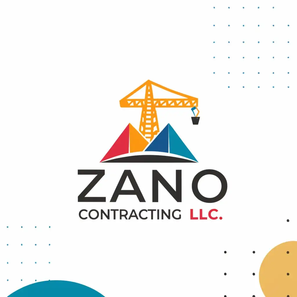 a logo design,with the text "ZANO Contracting LLC", main symbol:need a logo for my new construction business. It is a contracting business. I want to use similar colors as my old company but I want the colors to be more vibrant and stand out more. I need this logo to really catch a customer's eye. I need it also to be professional and make it represent the professional contract services that I am offering.
Target Market(s): Construction Contracting
Industry/Entity Type: Contracting
Look and feel:
Elegant
Bold
Playful
Serious
Traditional
Modern
Personable
Professional
Feminine
Masculine
Colorful
Conservative
Economical
Upmarket
Requirements:
Must have:
Bright color and needs to stand out,Moderate,be used in Construction industry,clear background
