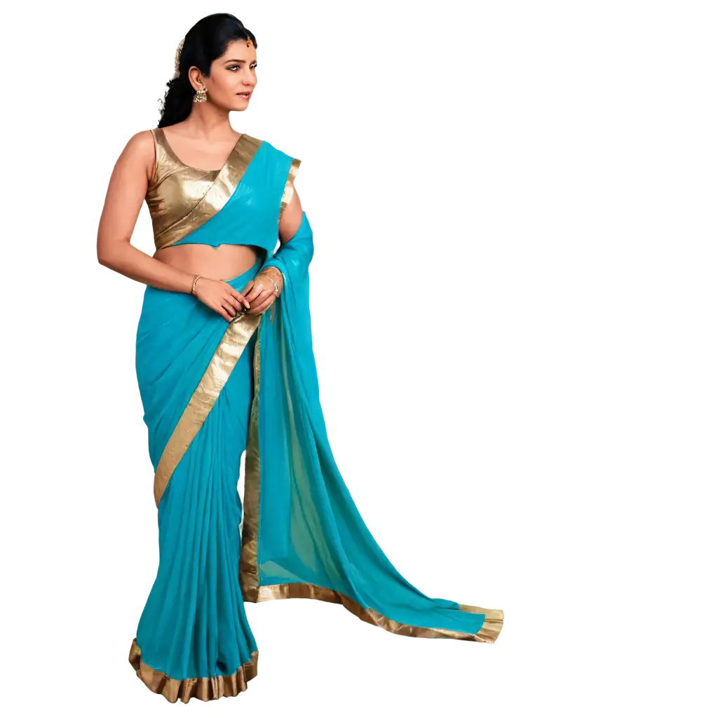 Blue Saree