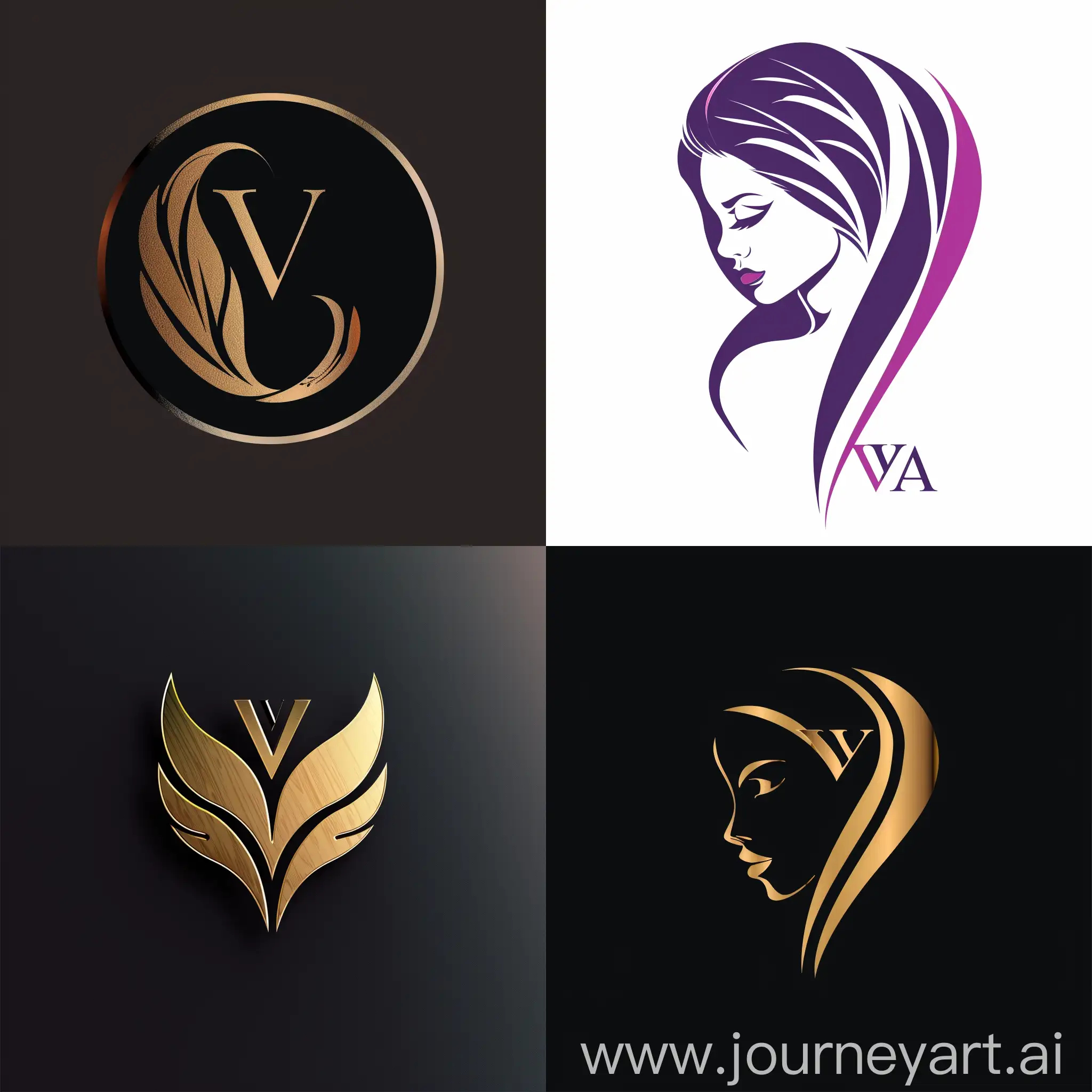 logo to woman clothers store with my brand name Veloria