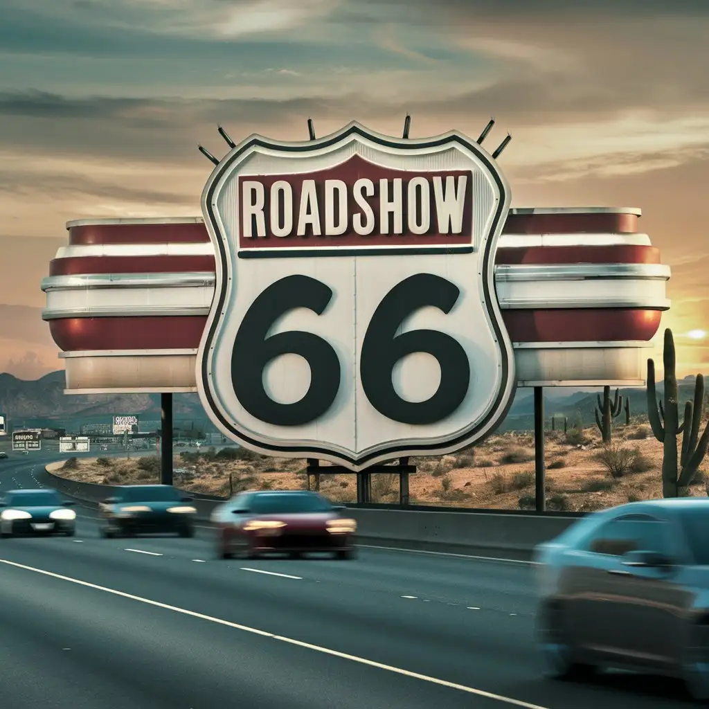 Highway Roadshow 66 Billboard Sign