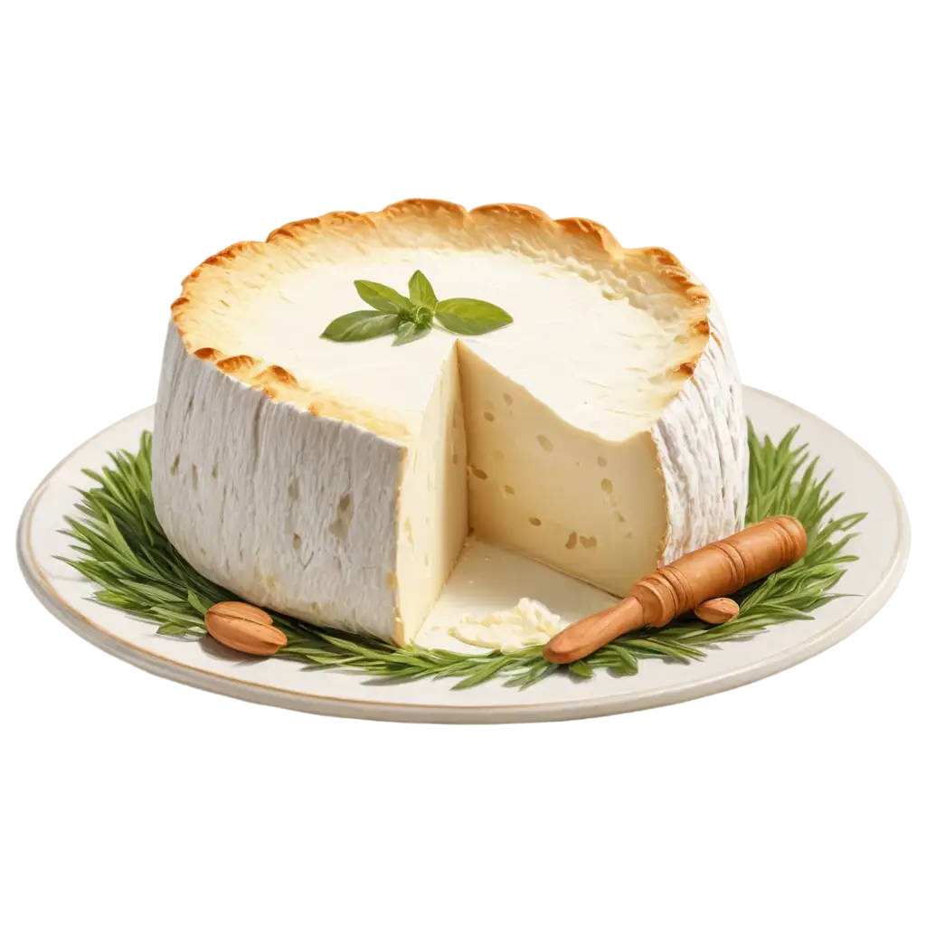 Creamy-Camembert-on-Fresh-Grass-Exquisite-PNG-Image-Capturing-Natures-Dairy-Delicacy
