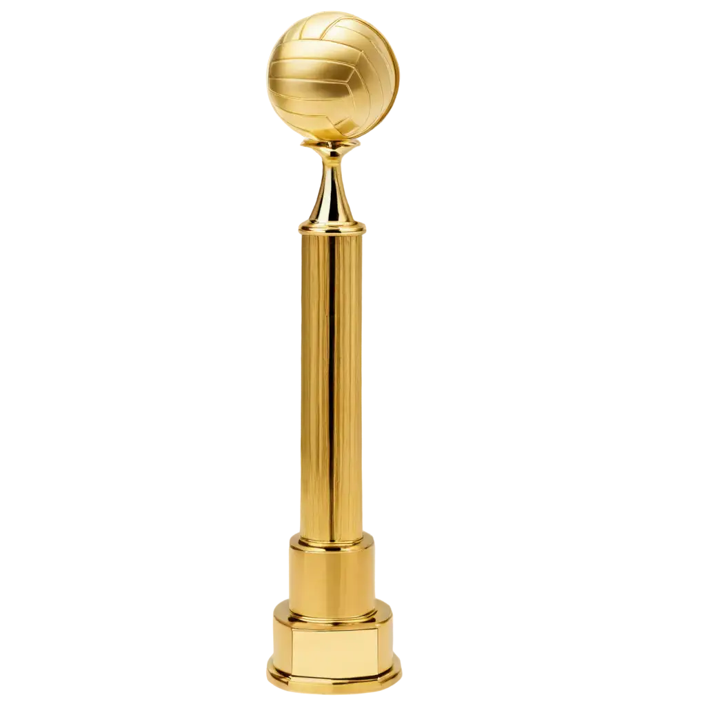 Exquisite-Gold-Volleyball-Trophy-PNG-Image-Celebrate-Victory-with-HighQuality-Transparency