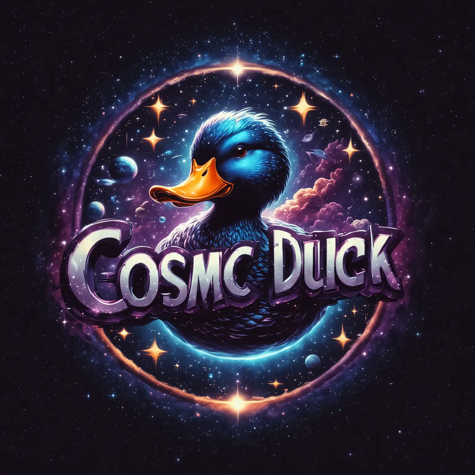 Cosmic-Duck-Logo-Design-Abstract-Spacethemed-Duck-Symbol