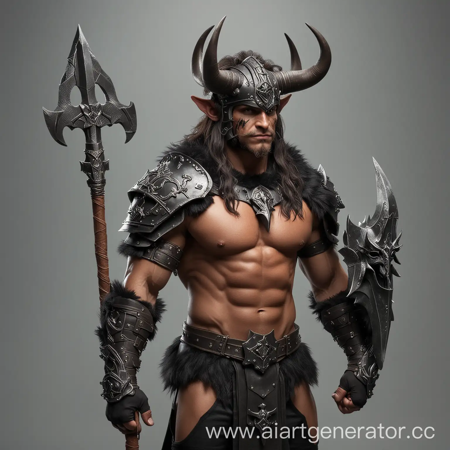Minotaur-Warrior-Cavalier-with-Halberd-and-Military-Diadem