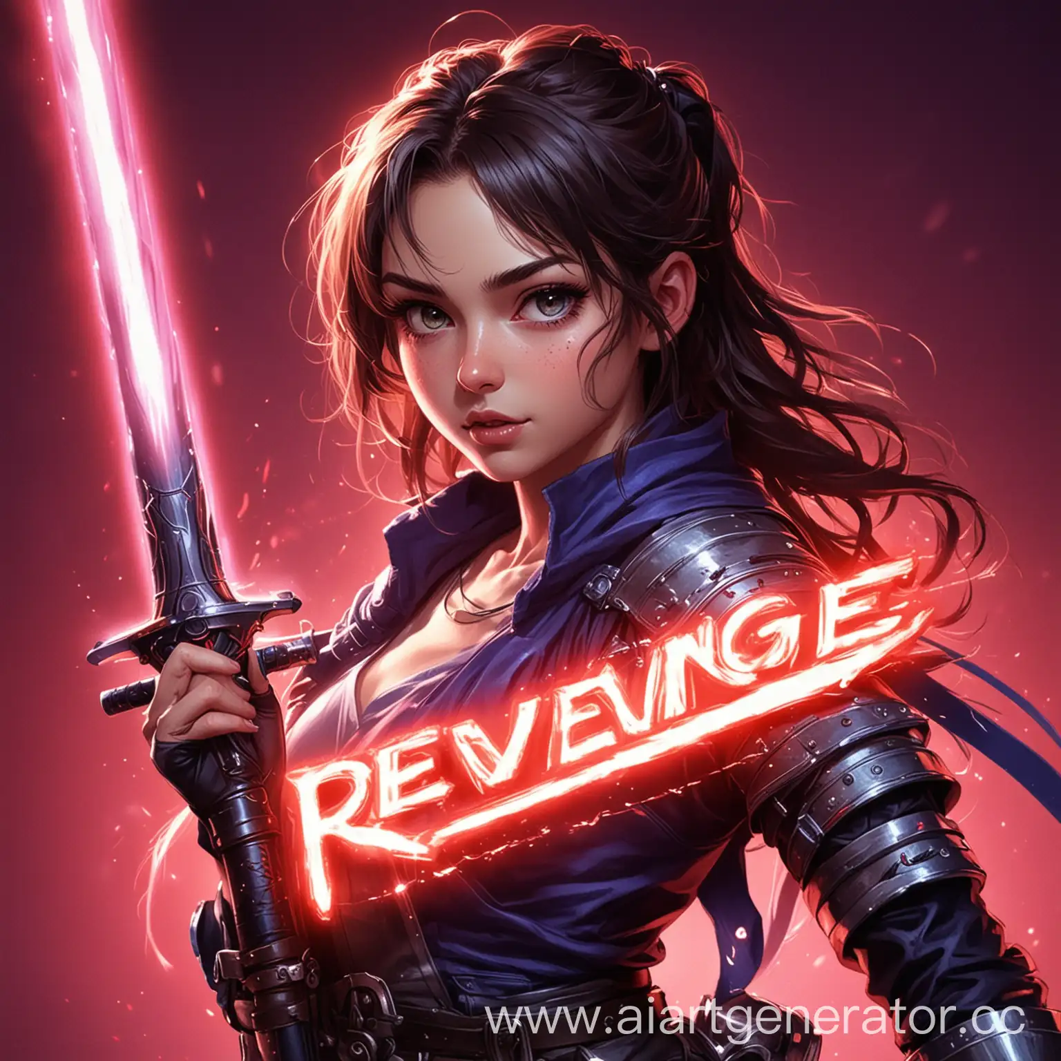 PhonkThemed-Girl-with-Glowing-Eyes-Holding-a-Saber-Against-Neon-Light-Background