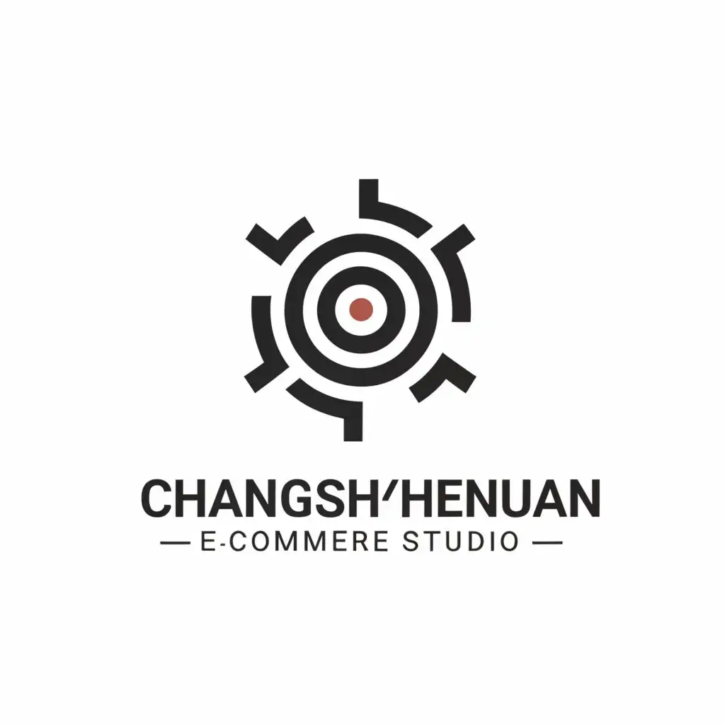 a logo design,with the text "changshashenhuanE-commercestudio", main symbol:Circle,Moderate,be used in cross-border e-commerce industry,clear background