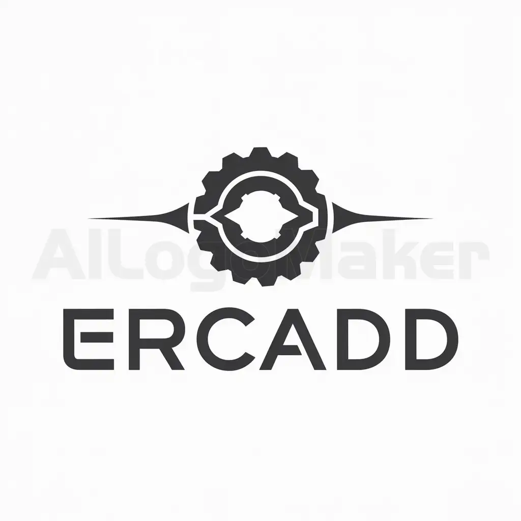 a logo design,with the text "ERCADD", main symbol:round  unique,complex,be used in industry design industry,clear background