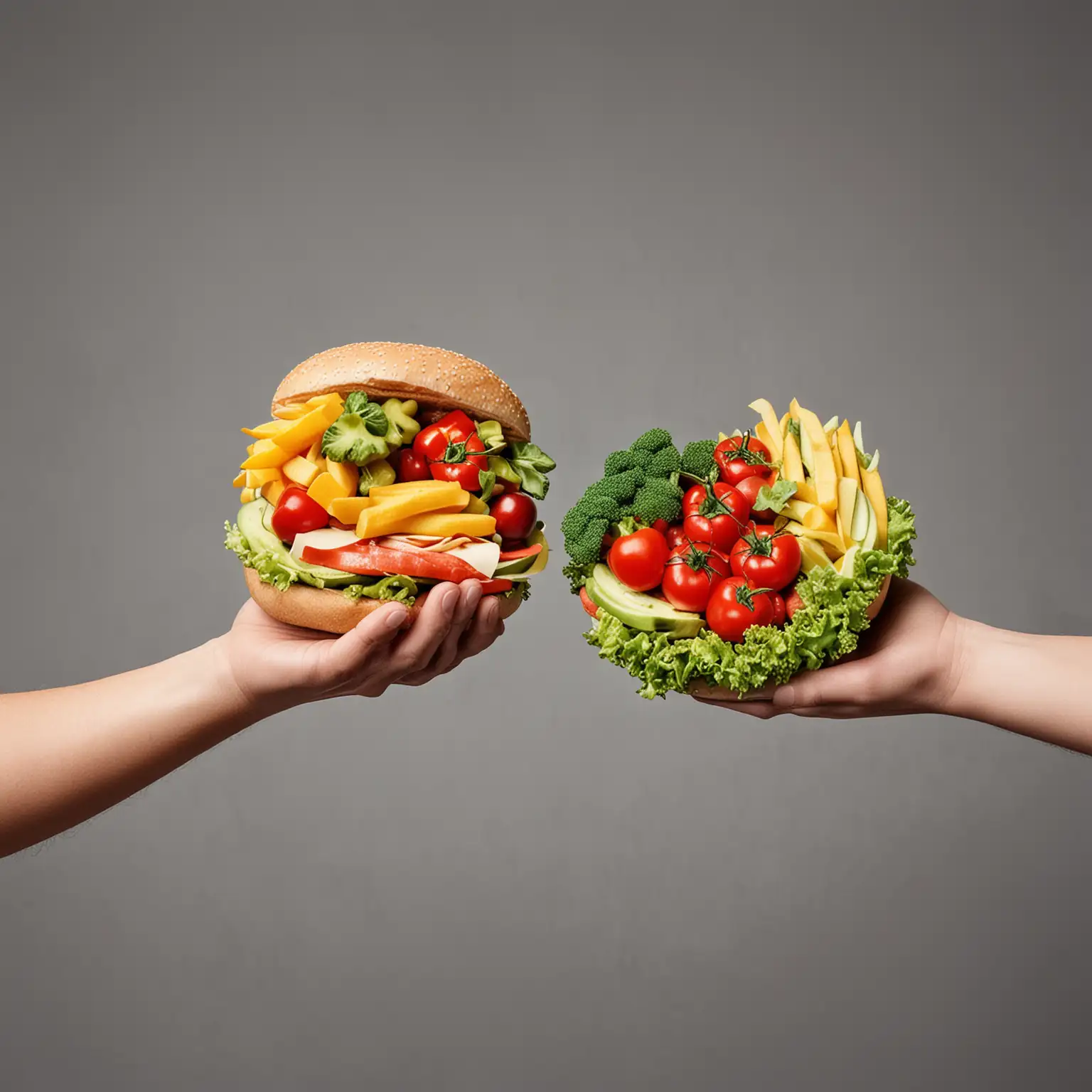 Healthy-vs-Fast-Food-Choices-Balanced-Diet-Dilemma