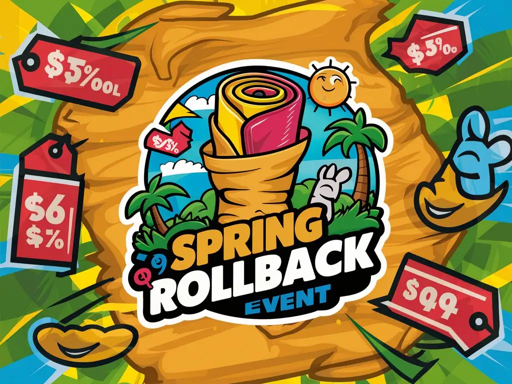 Spring Rollback Event Logo Design