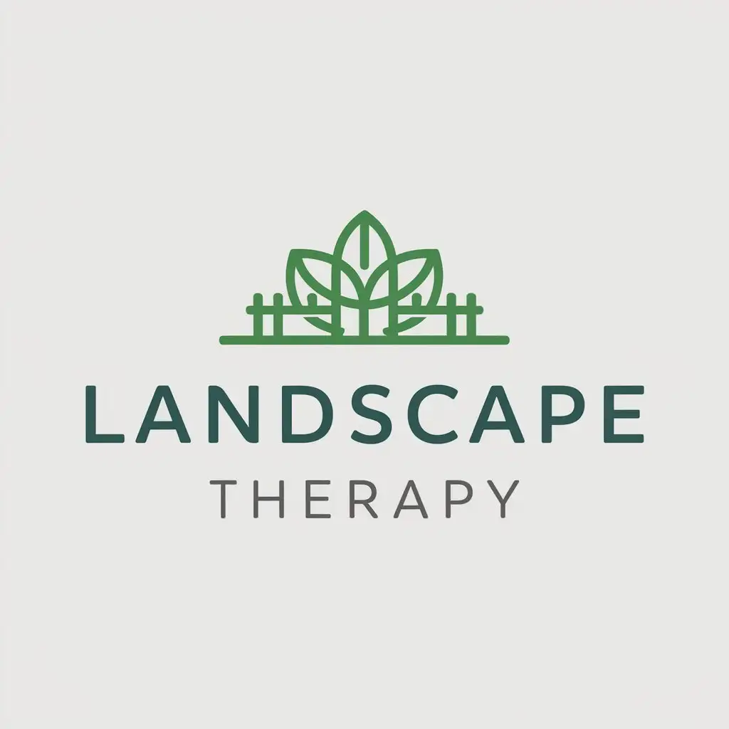 a logo design,with the text "landscape therapy", main symbol:plants and campus,Moderate,be used in Medical Dental industry,clear background