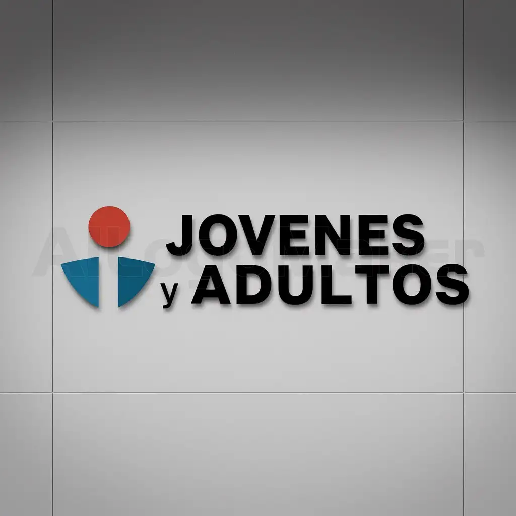 a logo design,with the text "Jovenes y Adultos", main symbol:EPJA,Moderate,clear background