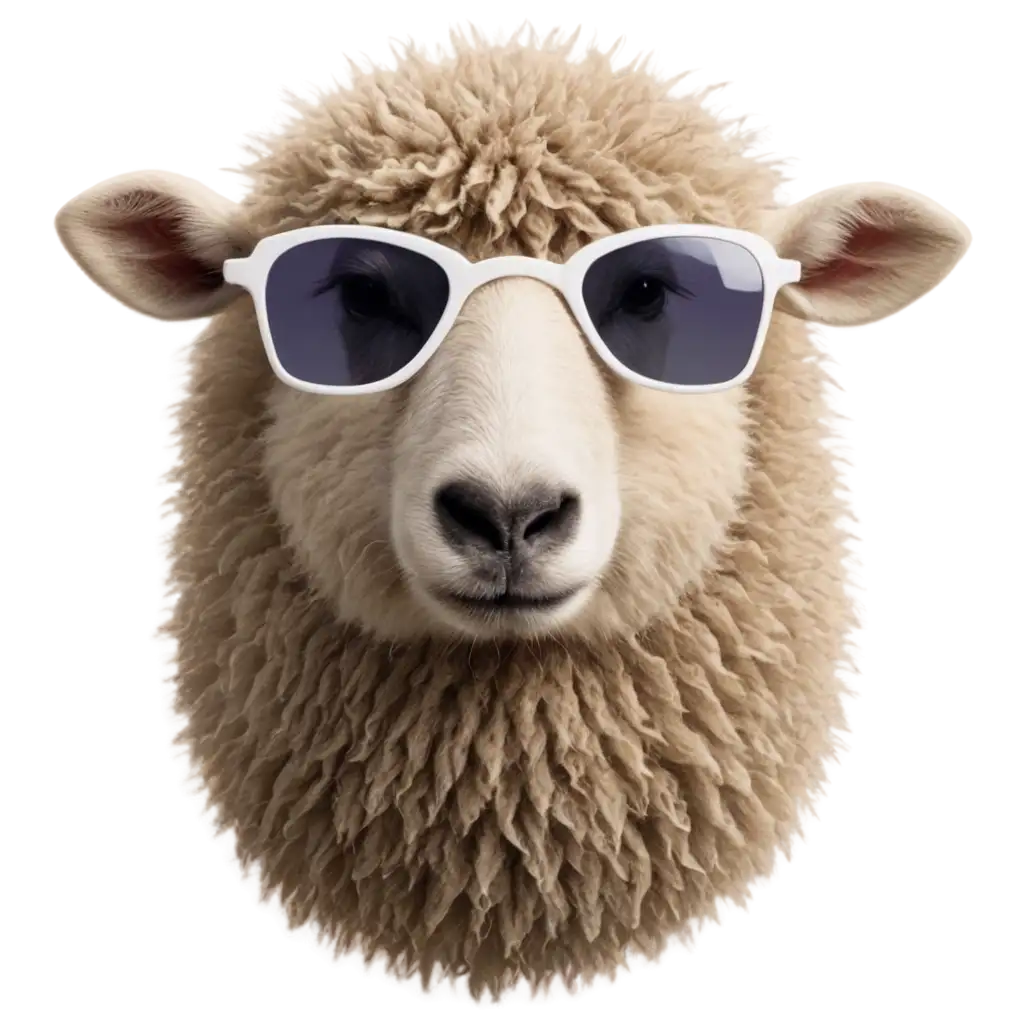 Stylish-Sheep-with-Sunglasses-Vibrant-PNG-Image-Illustration