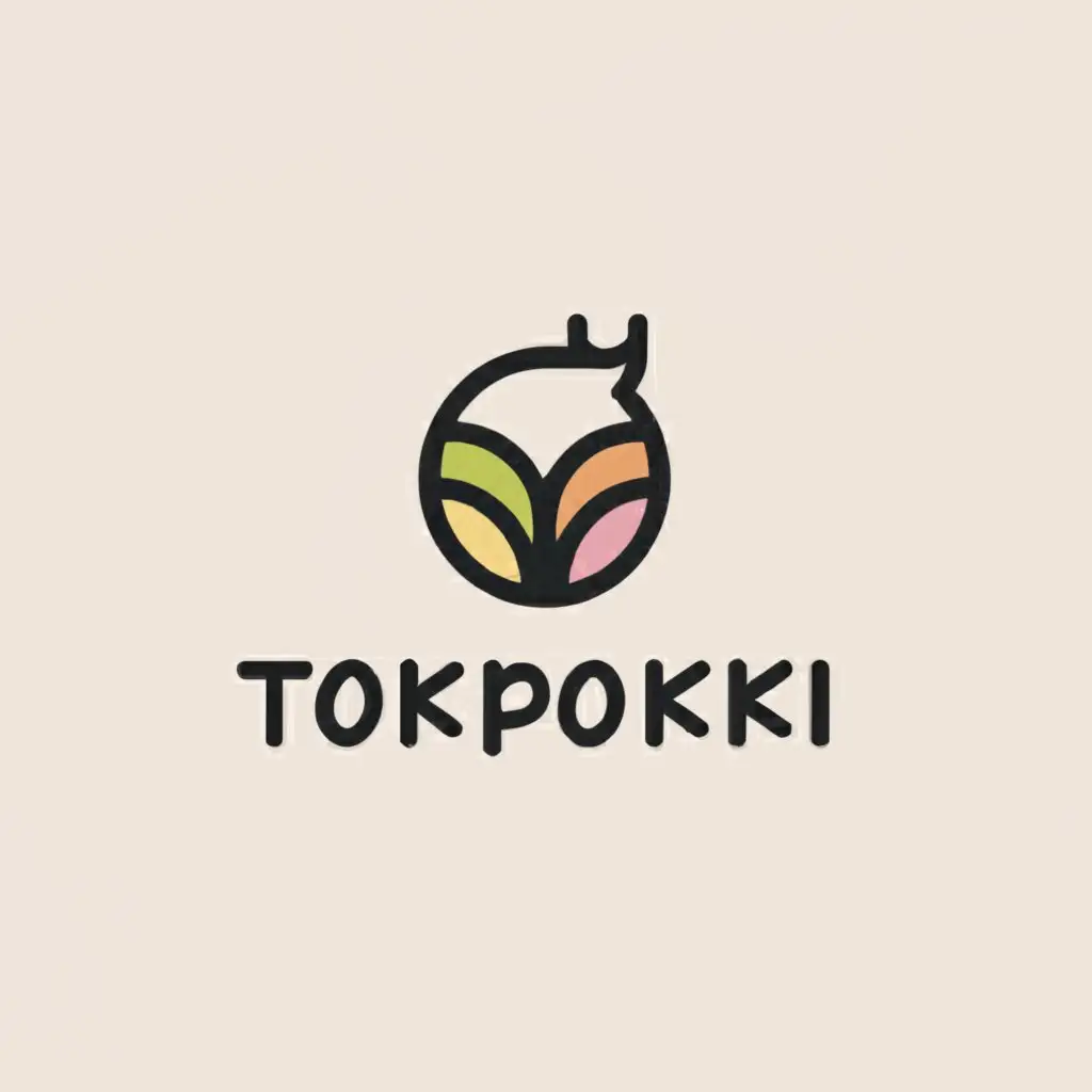 a logo design,with the text "TokPokki", main symbol:blog,Minimalistic,clear background