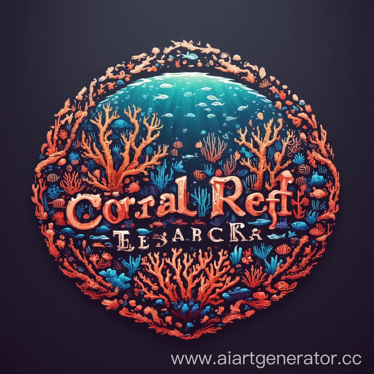 Colorful-Coral-Reef-Logo-Design