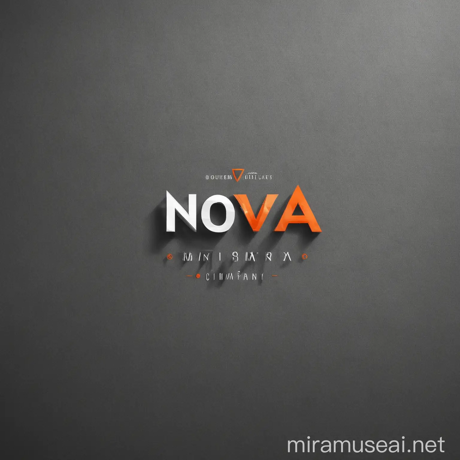 create logo for my company name Nova Design (product design company) fresh idea logo modern only letter