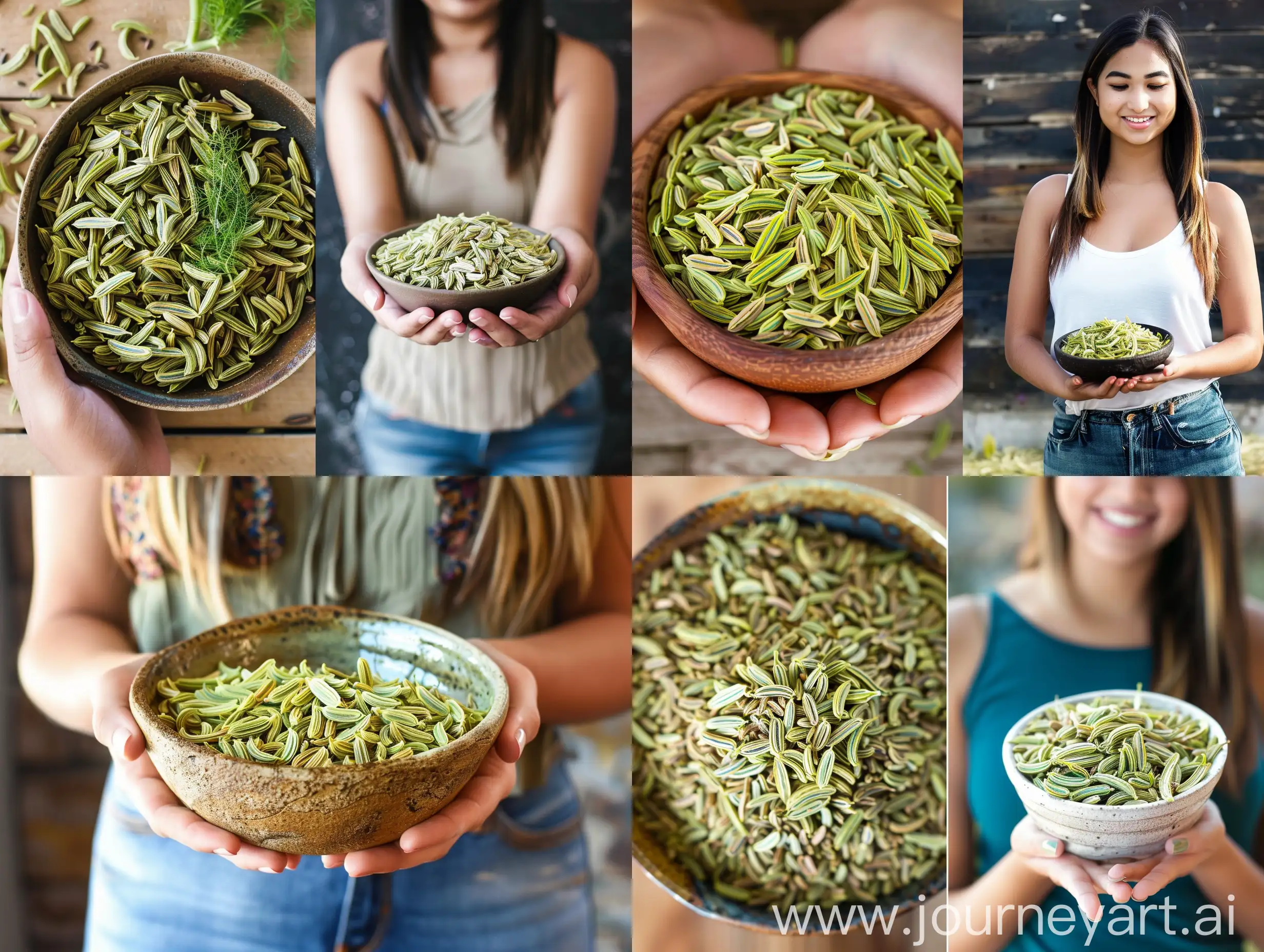 Woman-Holding-a-Bowl-of-Fennel-Seeds