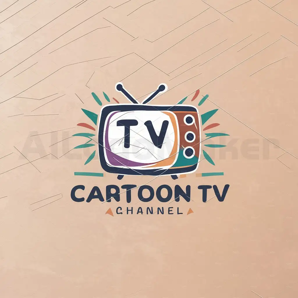 a logo design,with the text "Cartoon tv", main symbol:Kids,Moderate,be used in Entertainment industry,clear background