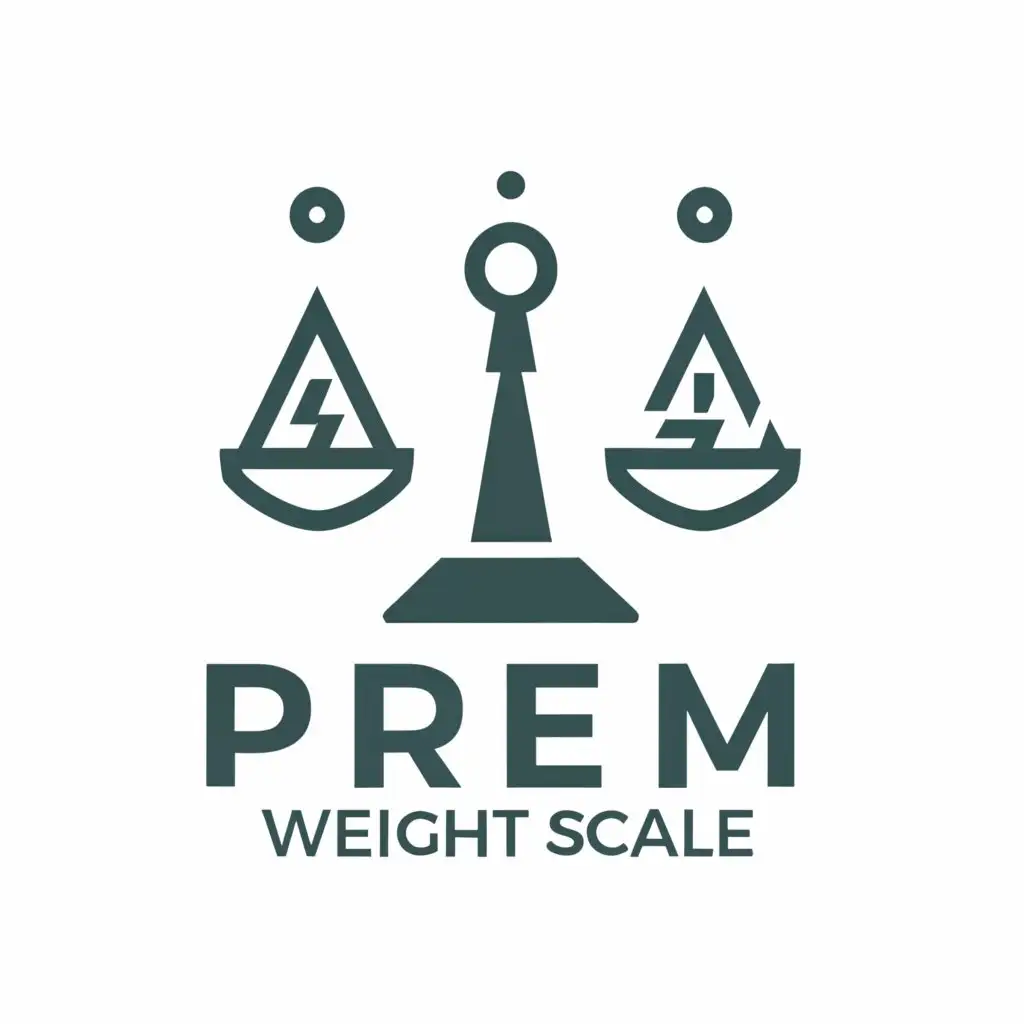 LOGO-Design-For-Prem-Weight-Scale-Clean-Text-with-Weight-Scale-Symbol-on-Moderate-Background