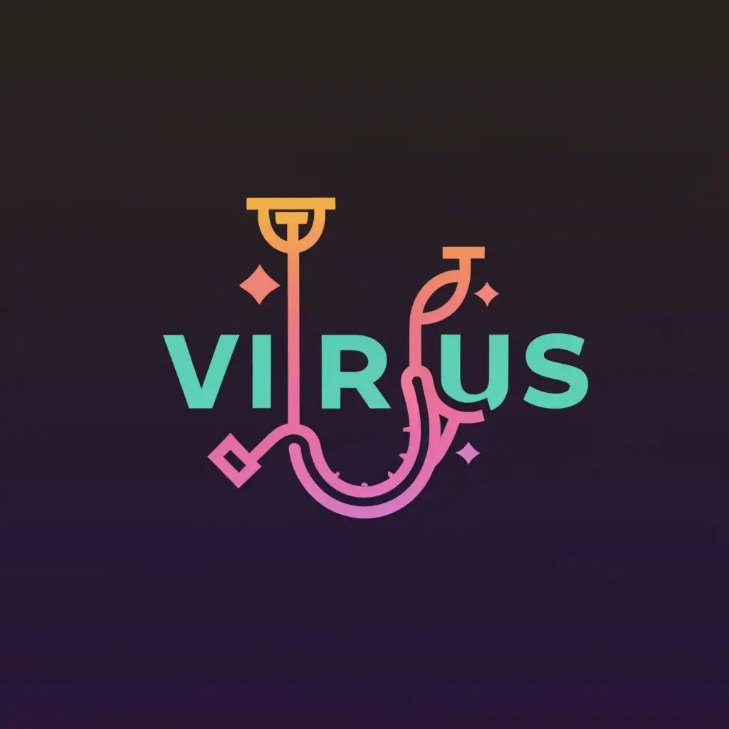 a logo design,with the text "Virus", main symbol:hookah virus delivery,Moderate,be used in Others industry,clear background
