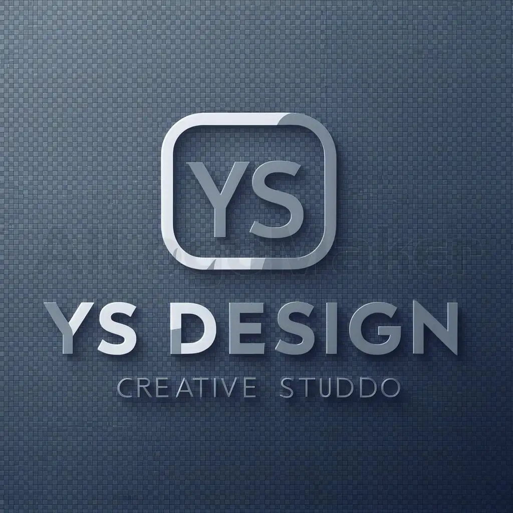 a logo design,with the text "YS Design", main symbol:rounded rectangle,Minimalistic,be used in design industry,clear background