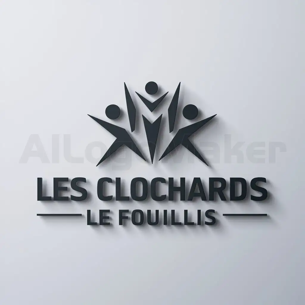 a logo design,with the text "Entertainment Company", main symbol:Les Clochards le Fouillis,Moderate,be used in Sports Fitness industry,clear background