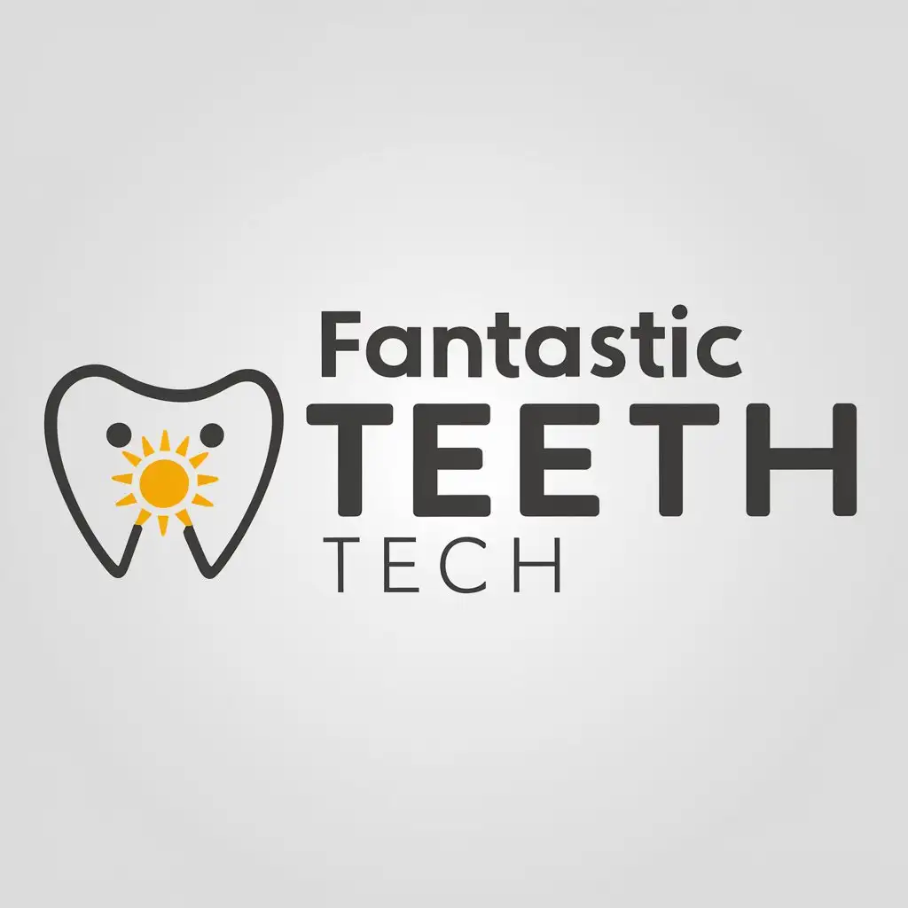 a logo design,with the text "Fantastic Teeth Tech", main symbol:tooth,Moderate,be used in Medical Dental industry,clear background