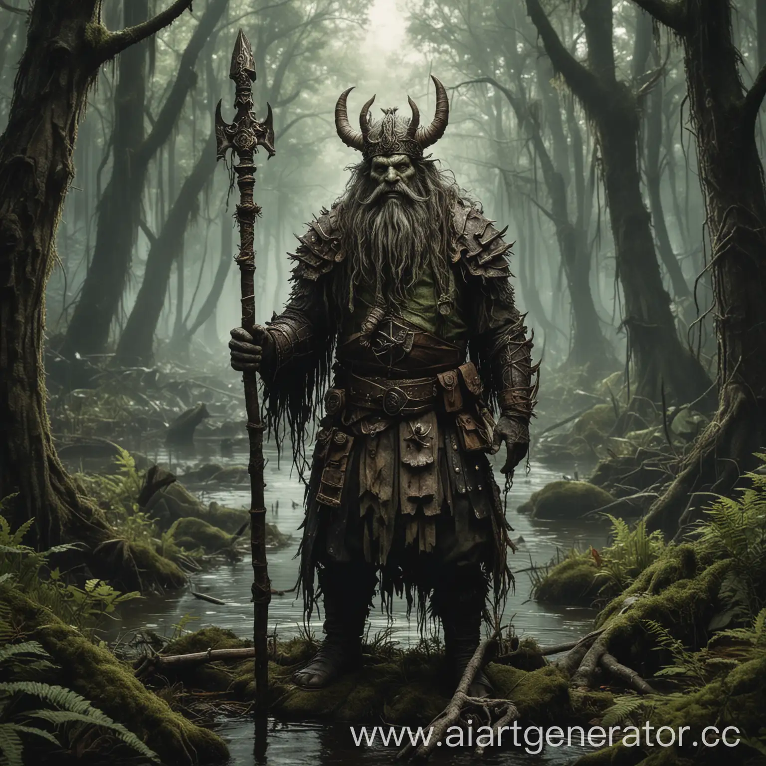 Swamp-King-Guard-in-the-Enchanted-Deaf-Forest
