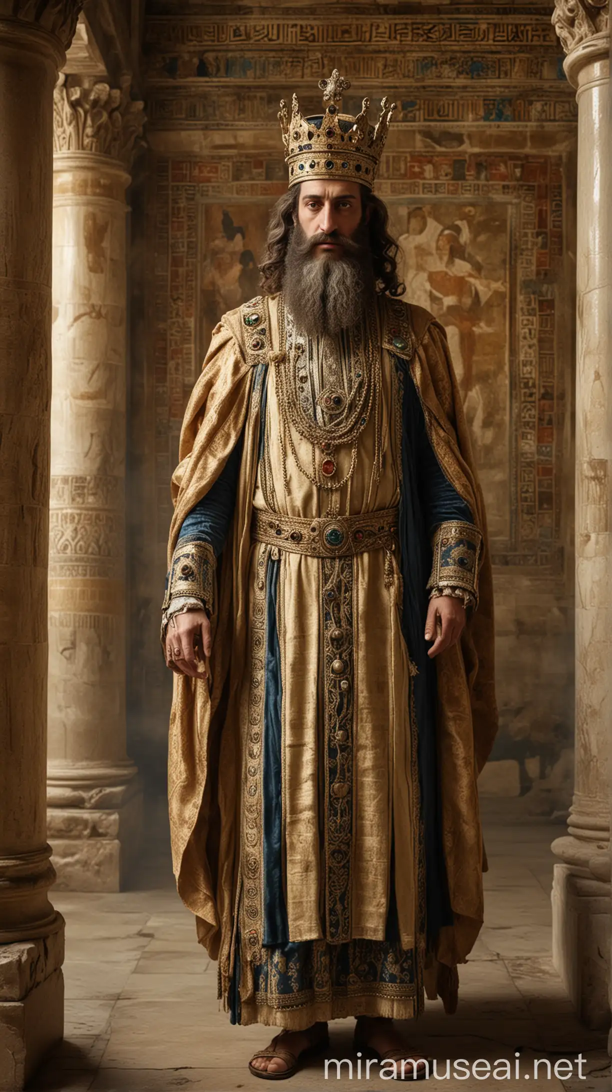 Jewish King in Ancient Palace of the Ancient World