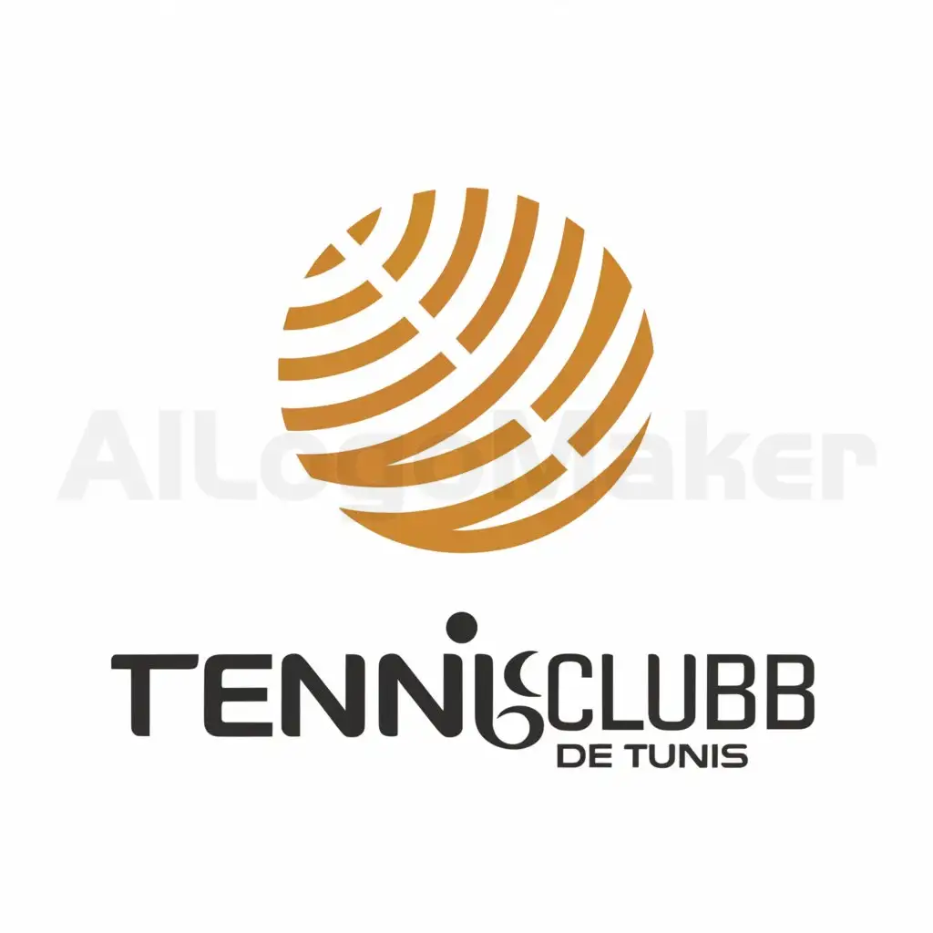 a logo design,with the text "Tennis club de tunis", main symbol:tennis,Moderate,be used in Sports Fitness industry,clear background