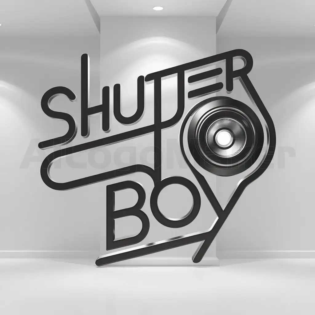 LOGO-Design-For-Shutter-Boy-Sleek-Camera-Symbol-on-Clean-Background